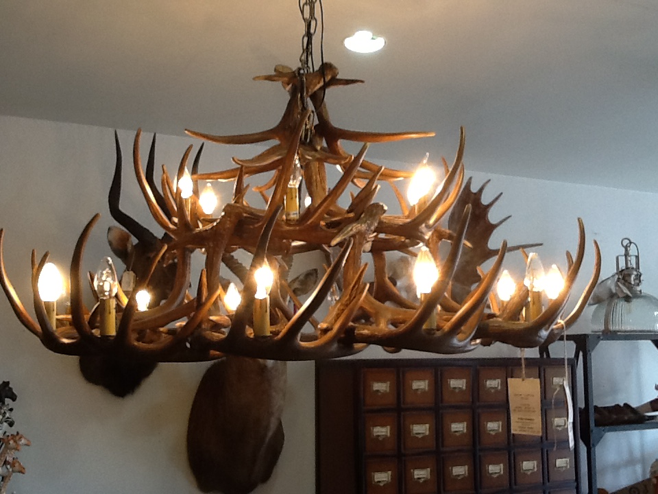 Faux Antler Chanderlier (large)-Natural-Very Realistic - Image 2