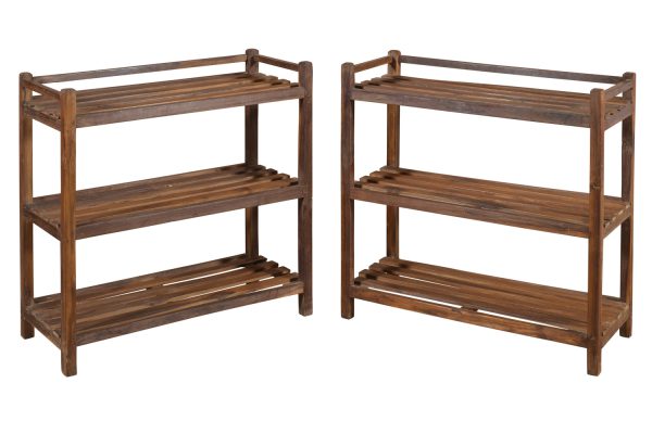 Slatted Wooden Shelves
