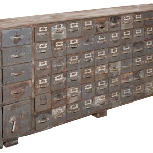 Vintage Iron Parts Cabinet