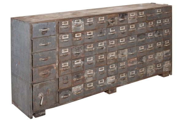 Vintage Iron Parts Cabinet