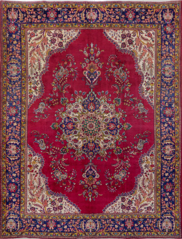 Persian Hand Knotted Tabriz Carpet: 387cm x 300cm