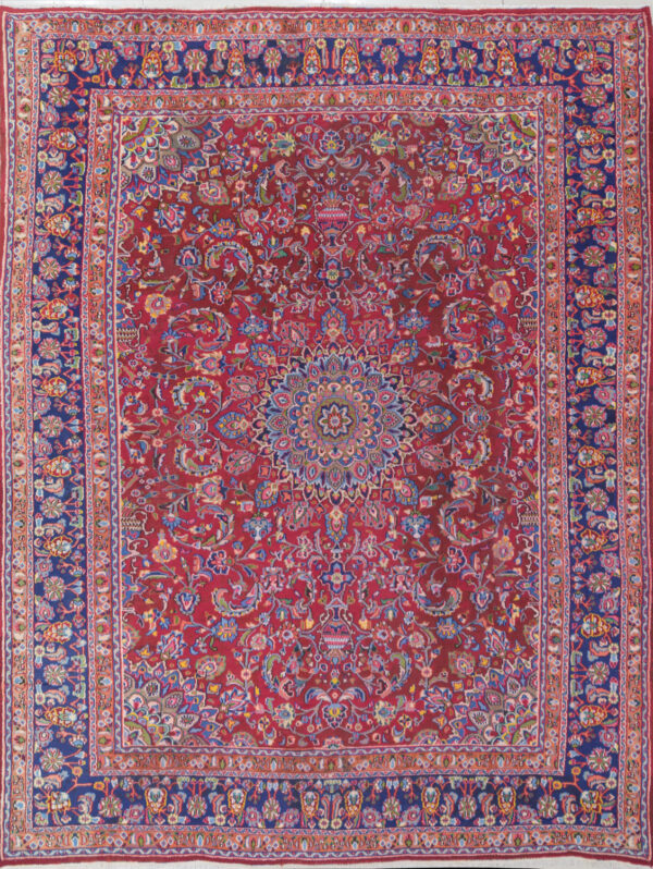 Persian Hand Knotted Sabzevar Carpet: 382cm x 292cm