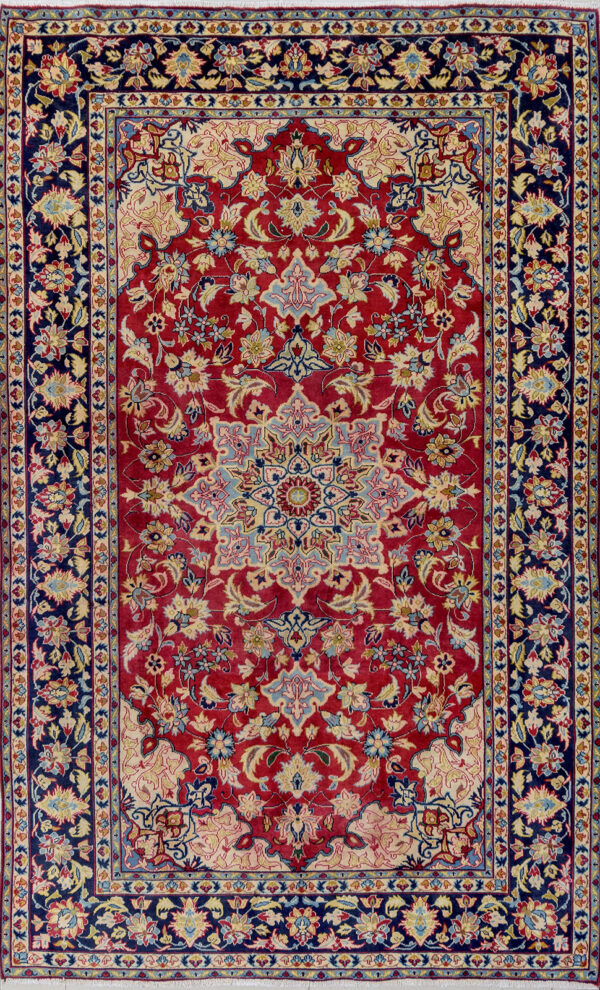 Persian Hand Knotted Najafabad Carpet: 314cm x 191cm