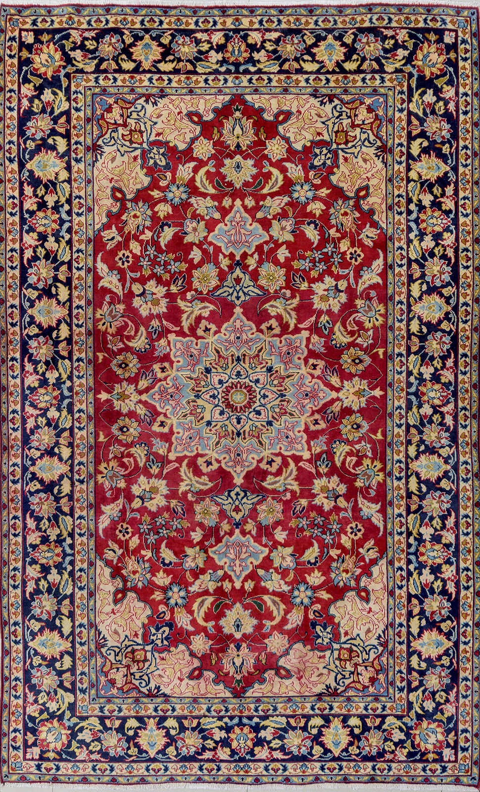 Persian Hand Knotted Najafabad Carpet: 314cm x 191cm