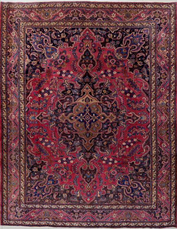Persian Hand Knotted Birjand Carpet: 383cm x 304cm