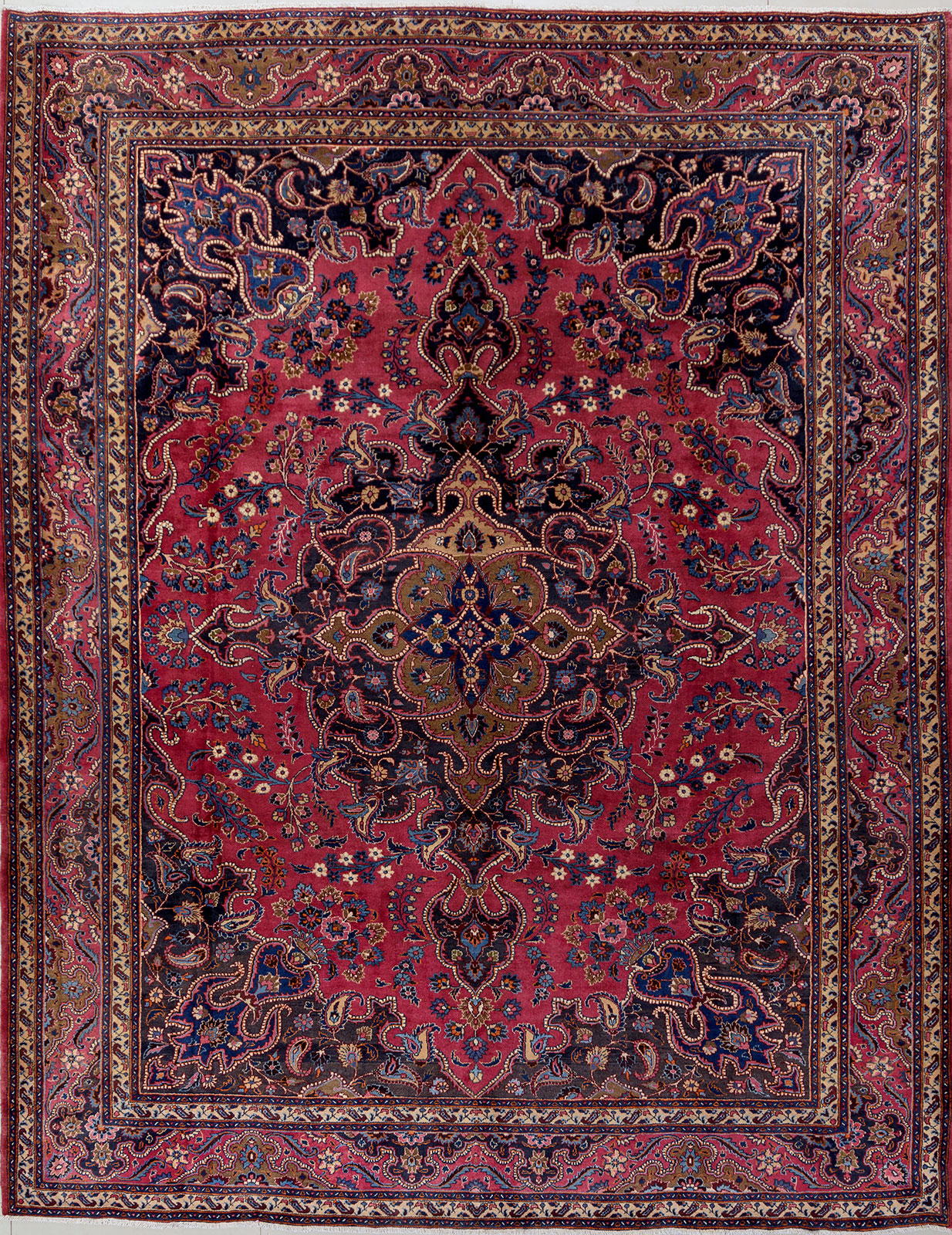 Persian Hand Knotted Birjand Carpet: 383cm x 304cm