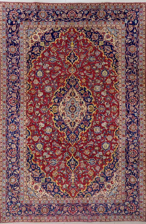 Persian Hand Knotted Najafabad Carpet: 353cm x 233cm