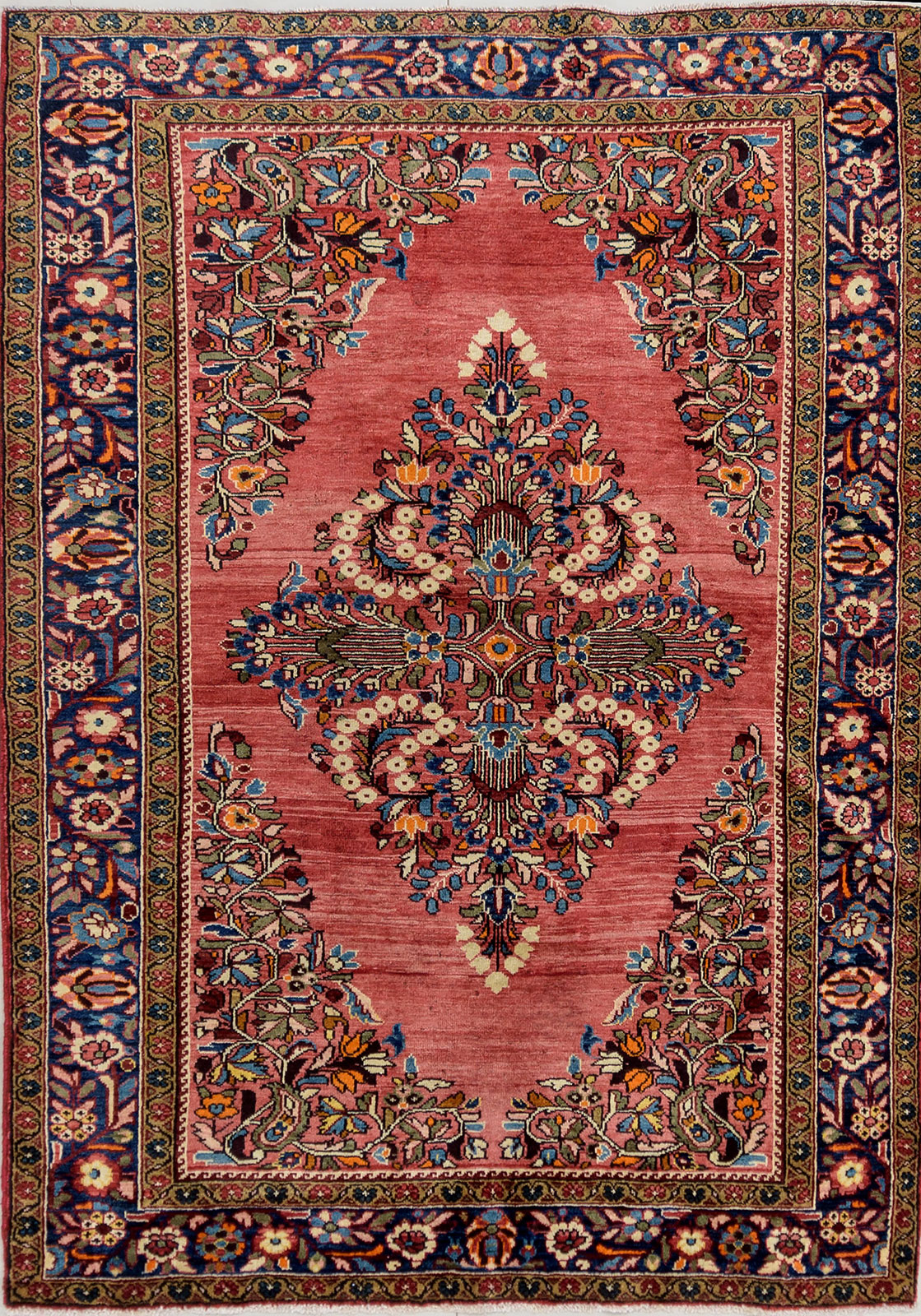 Persian Hand Knotted Nahavand Rug: 210cm x 150cm