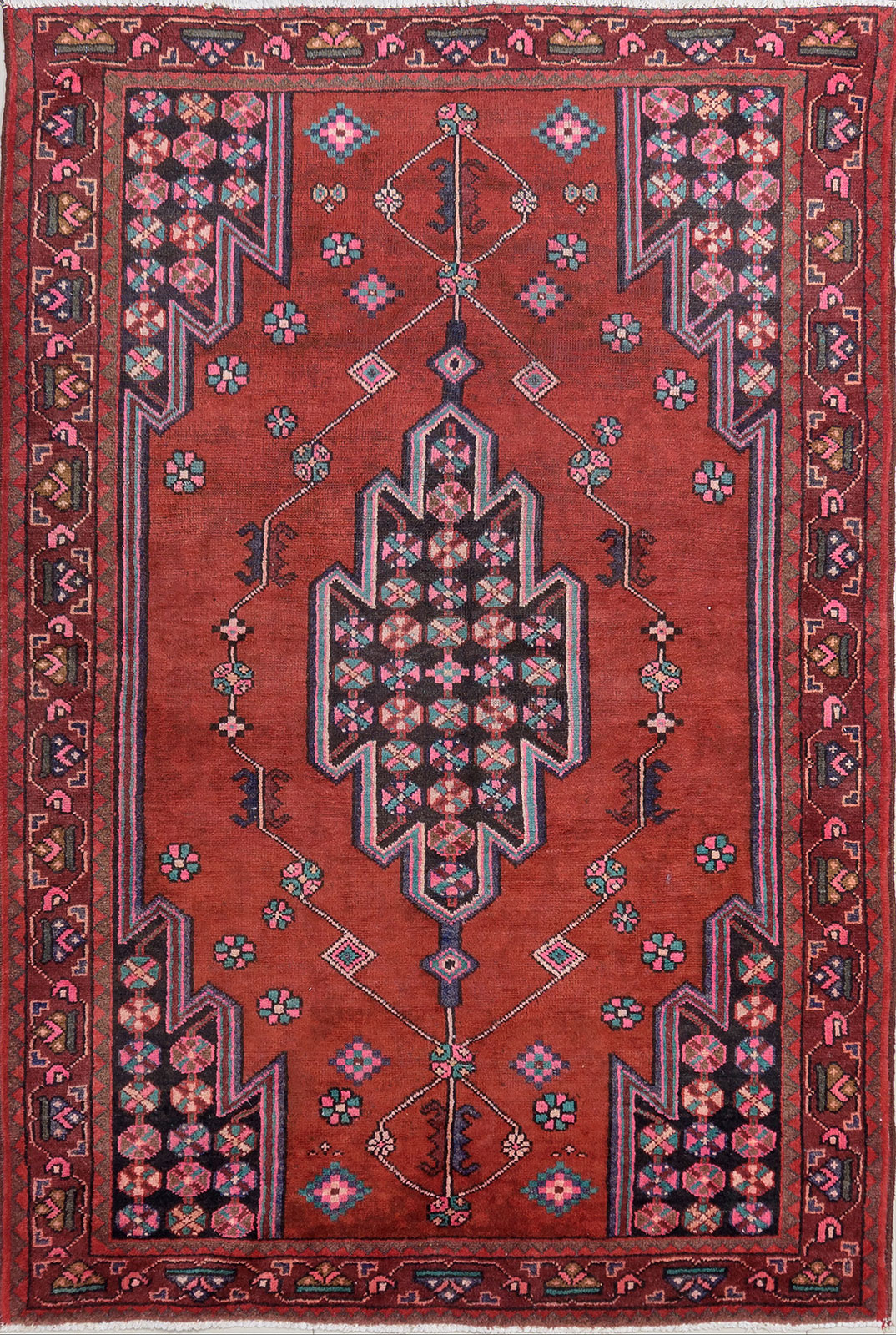 Persian Hand Knotted Mazlagan Rug: 220cm x 148cm