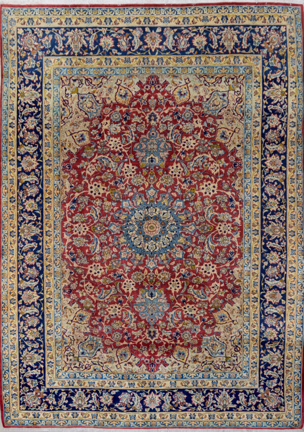 Persian Hand Knotted Najafabad Carpet: 340cm x 247cm