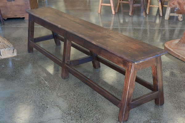 Vintage Robust Teak Bench