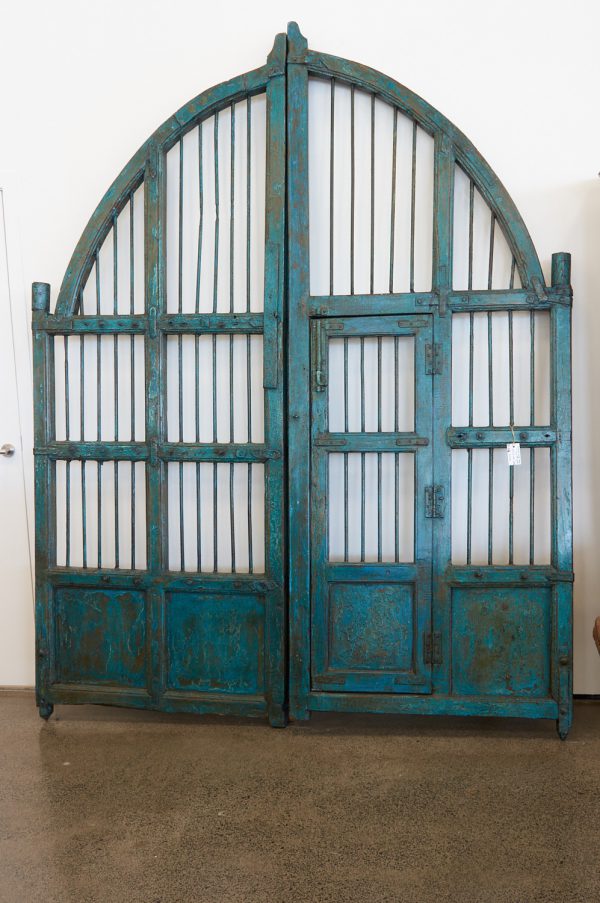 Original Large Teak and Iron Gates