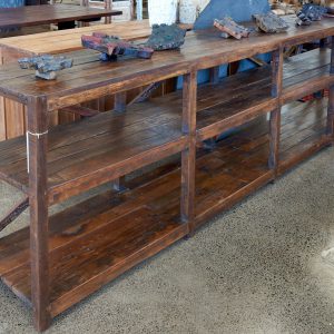 Extra Long Wooden Counter
