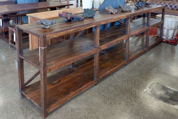 Extra Long Wooden Counter
