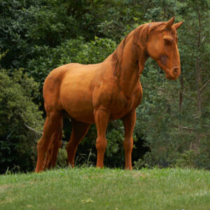 Large Cast Iron Horse Sculpture
