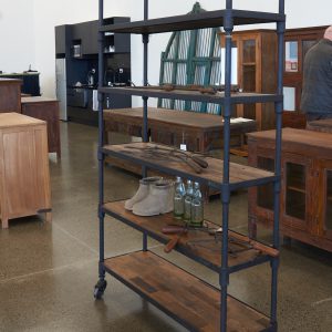 Industrial Metal Bookshelf