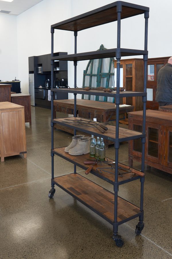 Industrial Metal Bookshelf