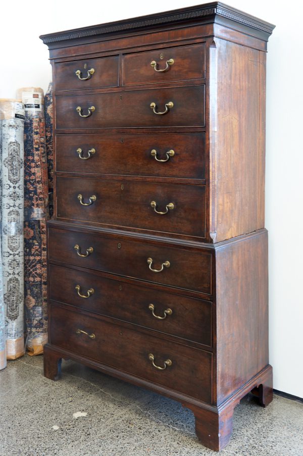Georgian Mahogany Chest on Chest