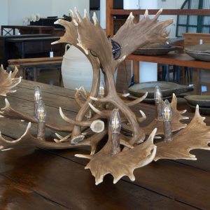Faux Fallow Deer Antler Chandelier