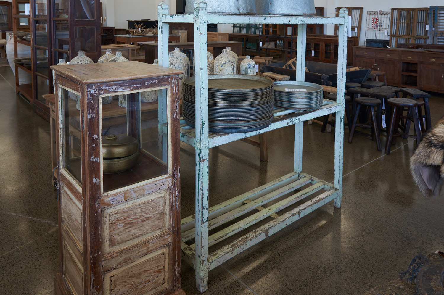 Large Wooden Display Rack