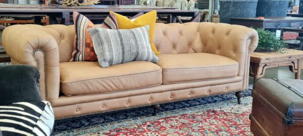 Camel 3 seater Chesterfield