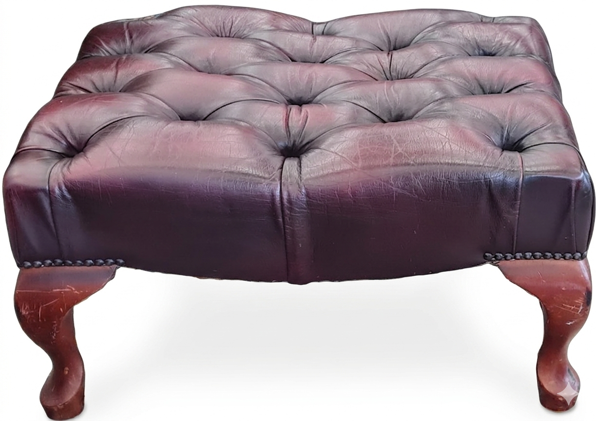 Vintage Classic Gascoigne Leather Footstools
