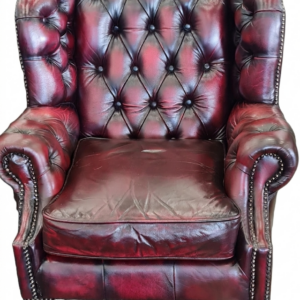Vintage Classic Gascoigne Leather Wing Back Chairs