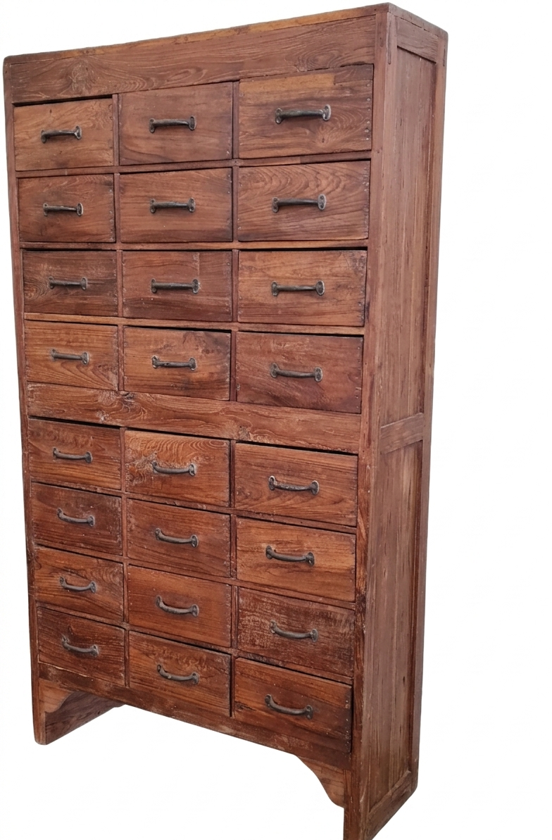 Large Vintage Engineers 24 Drawer Storage Cabinet