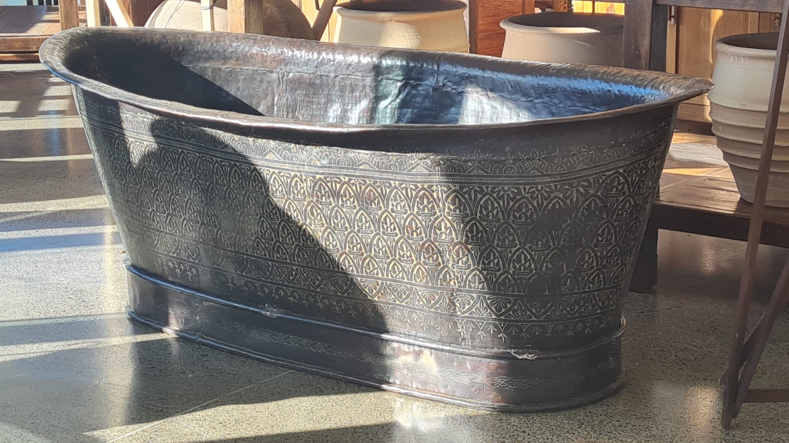 Hand Beaten Copper Bathtub - Image 2