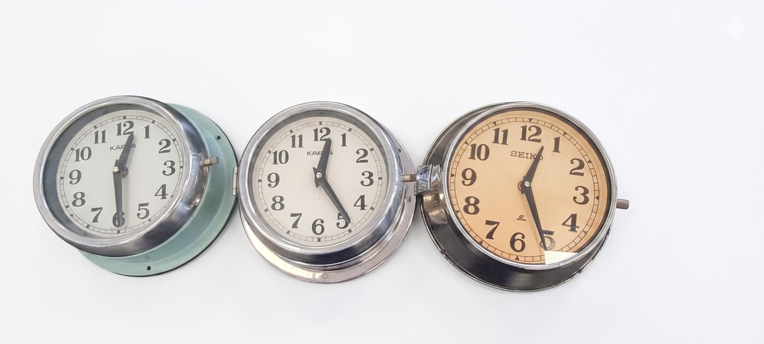 Original Seiko and Kappa Ship Clocks