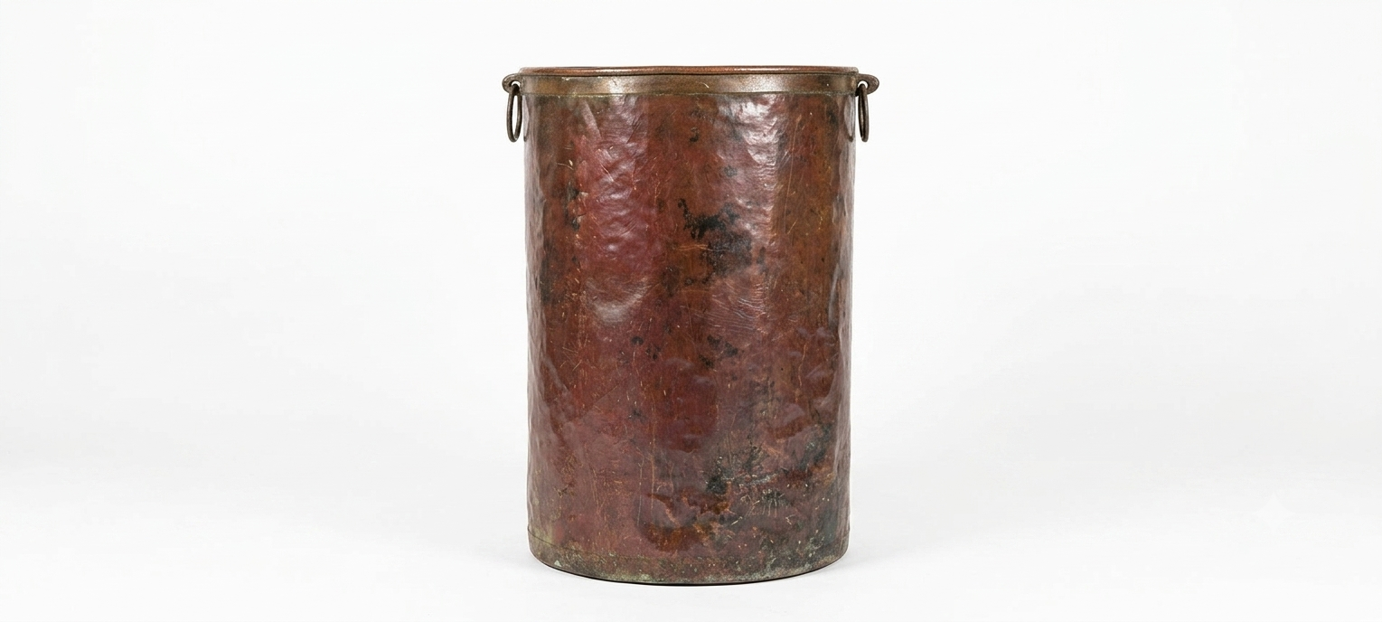 Vintage Copper Grain Pot
