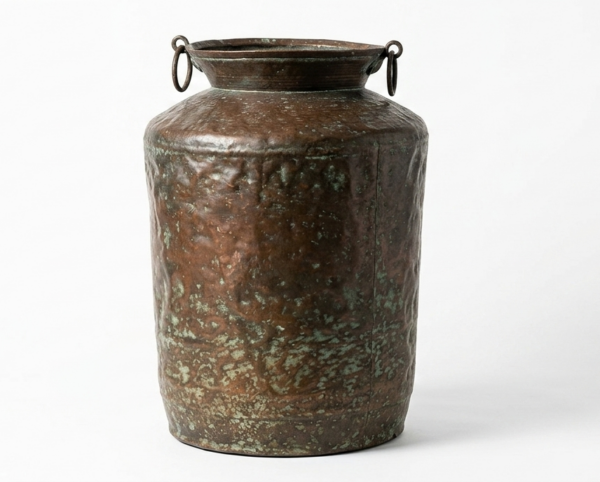 Vintage Copper Grain Pot