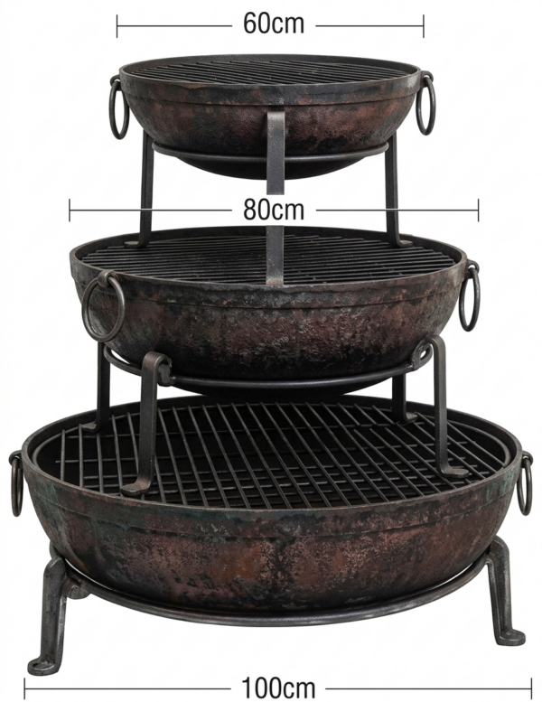 Sahar Fire Bowl Set - 80cm