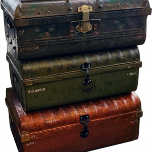 Original Metal Travellers Trunks