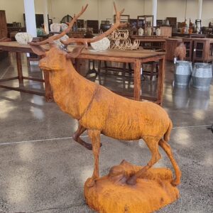 Cast Iron Stag Sculpture - medium