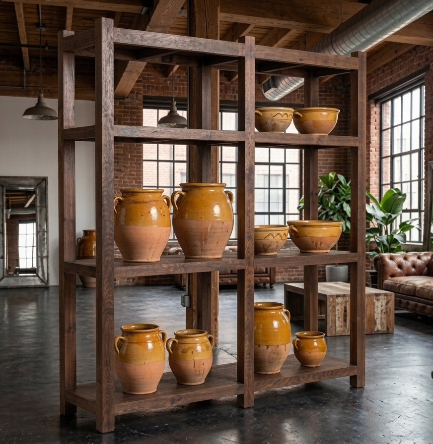 Grand Scale Robust Teak Studio Shelving - 2 sizes available - Image 2