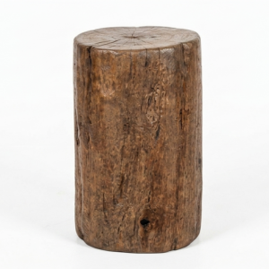 Vintage Hardwood Stool / Side Table