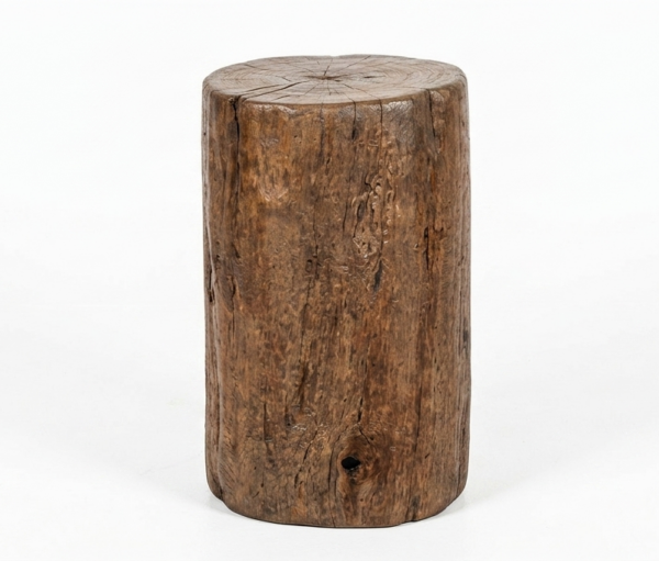 Vintage Hardwood Stool / Side Table